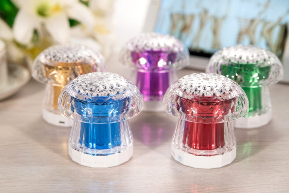 Mushroom Portable Mini Bluetooth LED Speakers